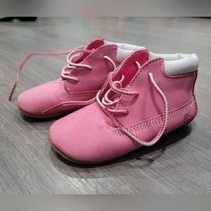 Babygirls Timberland Size 4 Shoes - Pink - Like New